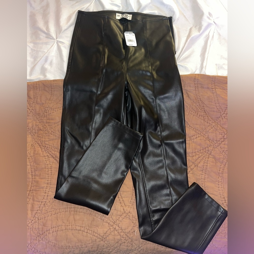 Free People Leather-Style Skinny Pants